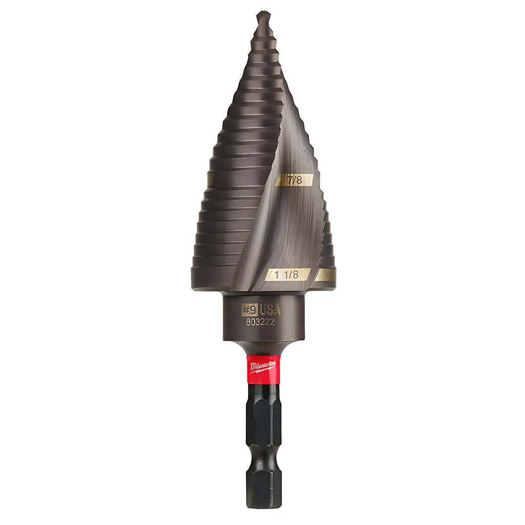 Shockwave Impact Duty Step Bit #9 7/8 In. &1-1/8 In.-Milwaukee-48-89-9249-11669