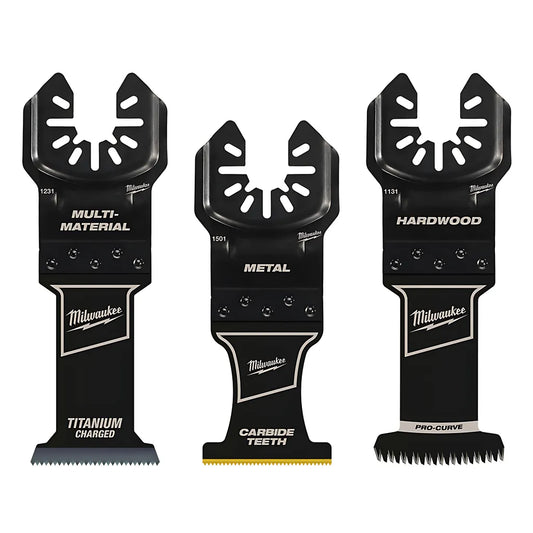 Milwaukee® Open-Lok™ All-Purpose Multi-Tool Blade Variety Pack 3Pc-Milwaukee-49-10-9001-10157