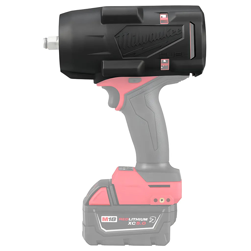 M18 Fuel 1/2" High Torque Impact Wrench W/ Friction Ring Protective Boot-Milwaukee-49-16-2967-9311