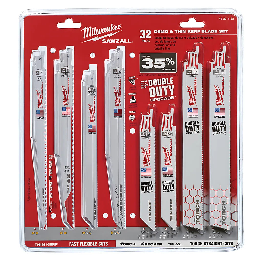 Mega Sawzall® Blade Kit (32-Piece)-Milwaukee-49-22-1132-10061