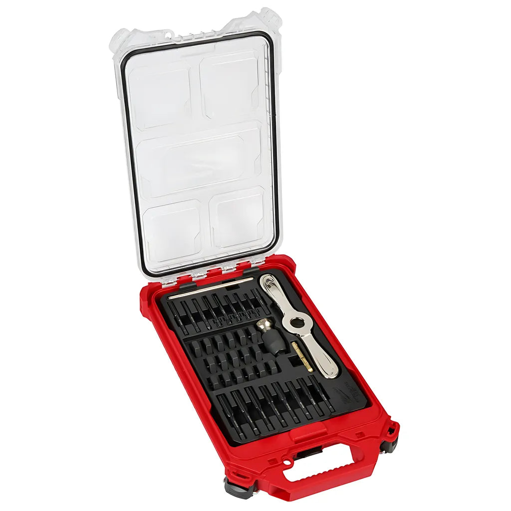 38Pc Metric Tap & Die Packout Set W/ Hex-Lok 2-In-1 Handle-Milwaukee-49-22-5603-5950