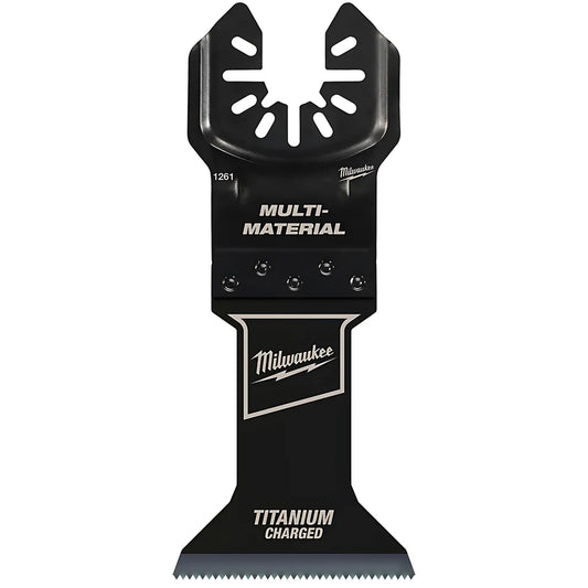 MilwaukeeĀ® Open-LokĀ 1-3/4" Titanium ChargedĀ Bi-Metal Multi-Material Multi-Tool Blades 25Pk-Milwaukee-49-25-1268-10110