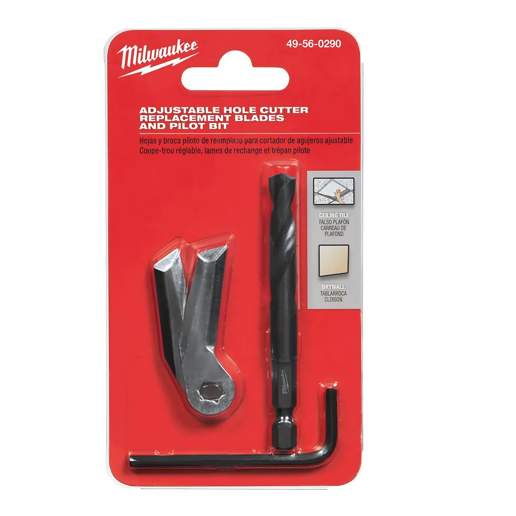 Adjustable Hole Cutter Replacement Blades And Pilot Bit-Milwaukee-49-56-0290-7137