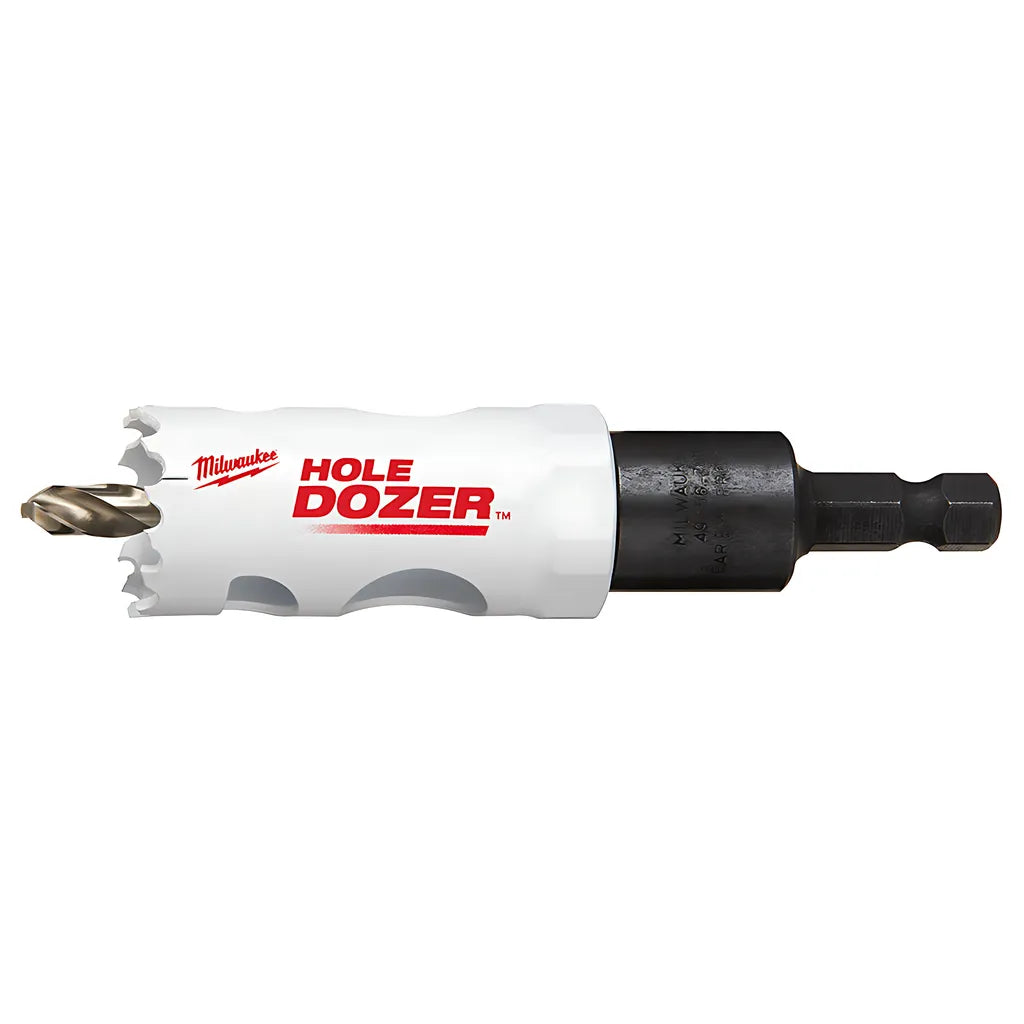 1" Hole Dozer Bi-Metal Hole Saw With Arbor-Milwaukee-49-56-9662-3600