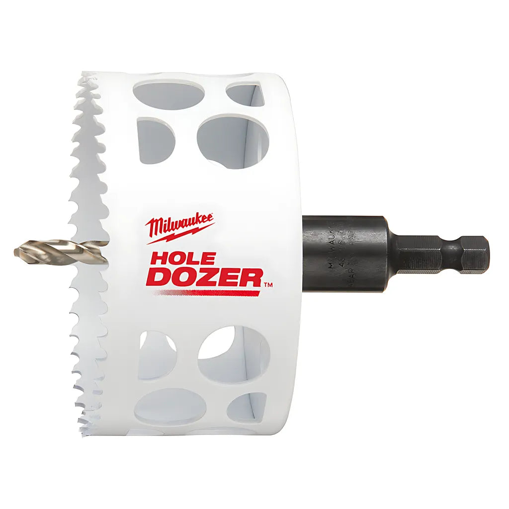 3-1/2" Hole Dozer Bi-Metal Hole Saw With Arbor-Milwaukee-49-56-9682-5872