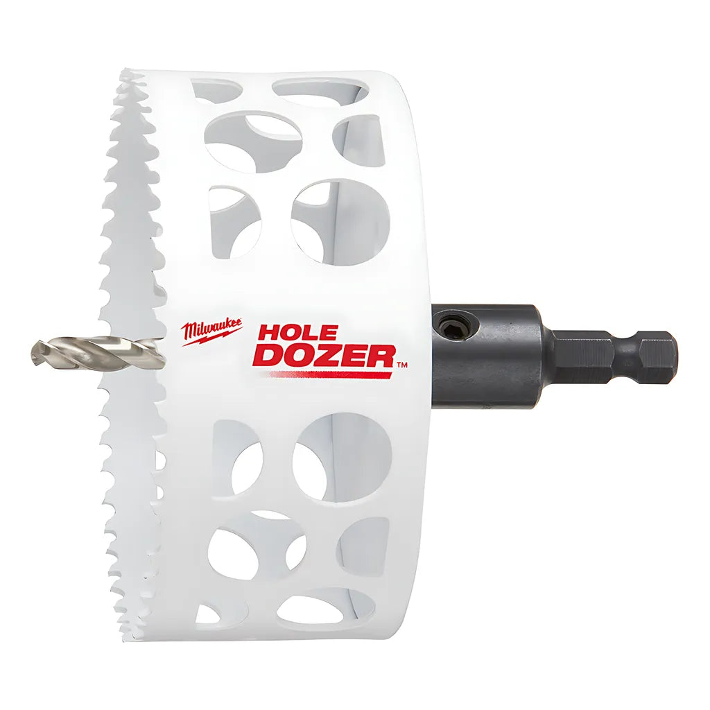 4" Hole Dozer Bi-Metal Hole Saw With Arbor-Milwaukee-49-56-9685-6049