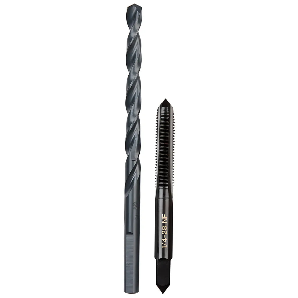 1/4"-28 Nf Straight Flute Plug Tap & #3 Drill Bit-Milwaukee-49-57-5538-3978