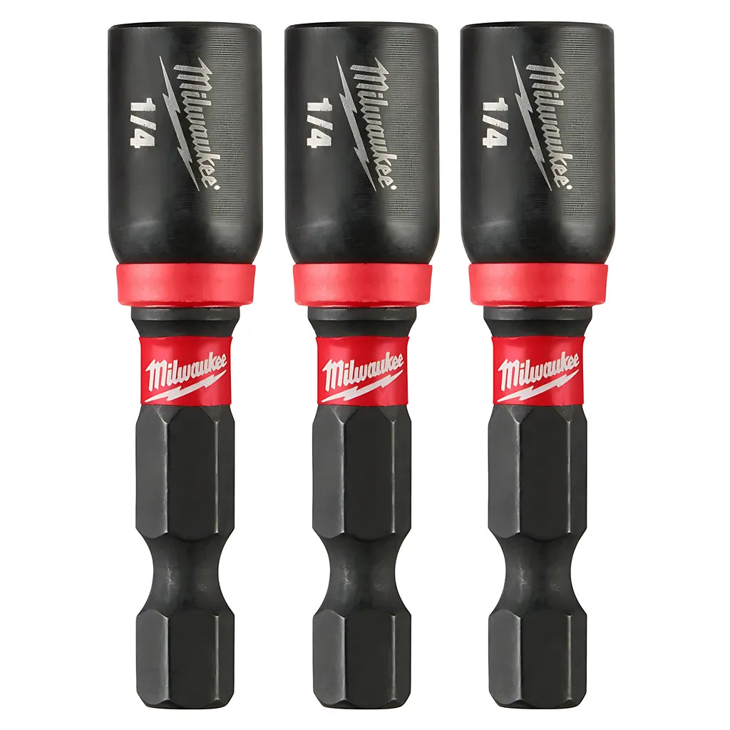 Shockwave Impact Duty 1/4 X 1-7/8 Magnetic Nut Driver 3Pk-Milwaukee-49-66-4522-10947