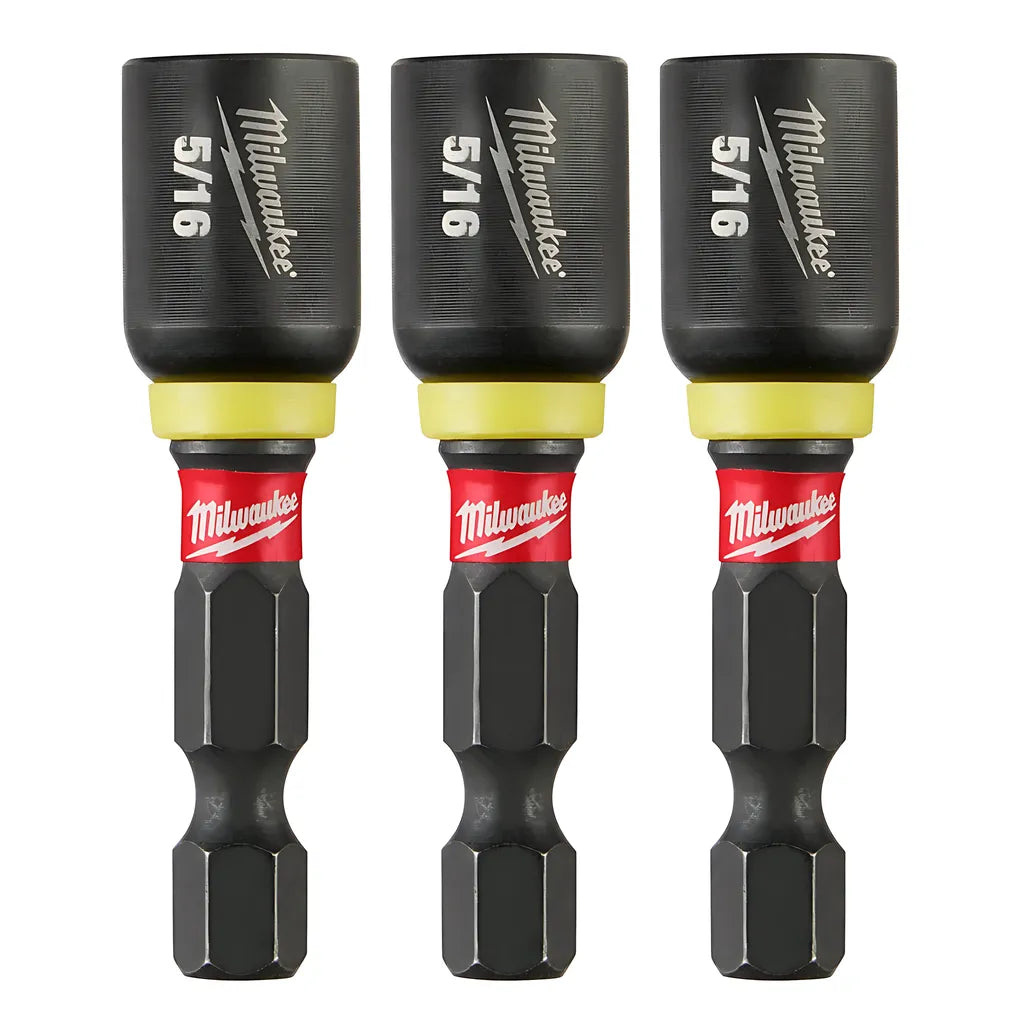 Shockwave Impact Duty 5/16 X 1-7/8 Magnetic Nut Driver 3Pk-Milwaukee-49-66-4523-10985