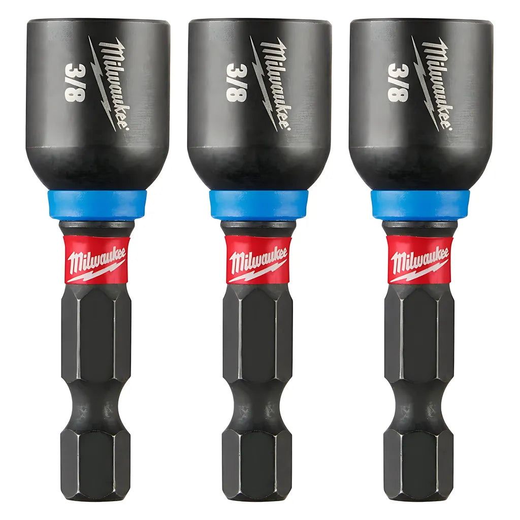 Shockwave Impact Duty 3/8 X 1-7/8 Magnetic Nut Driver 3Pk-Milwaukee-49-66-4525-10971