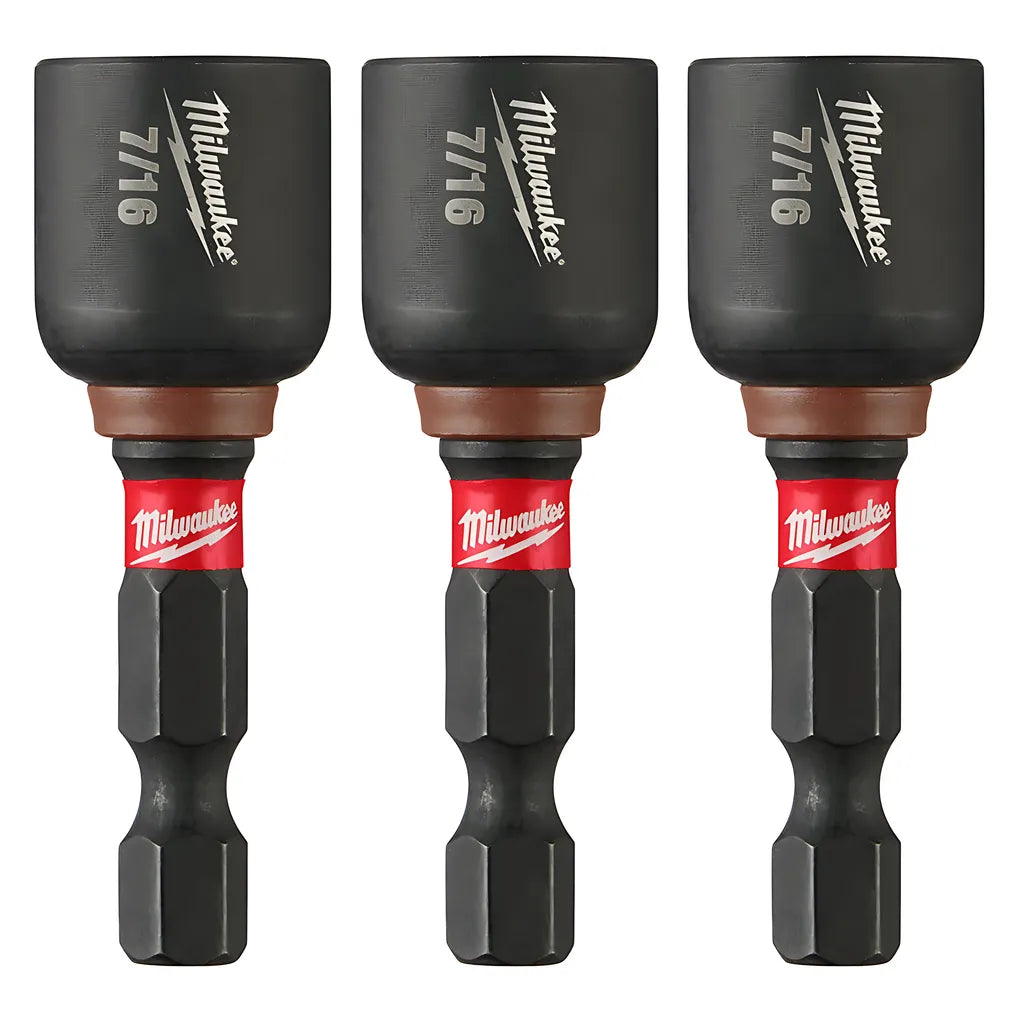Shockwave Impact Duty 7/16 X 1-7/8 Magnetic Nut Driver 3Pk-Milwaukee-49-66-4526-10998