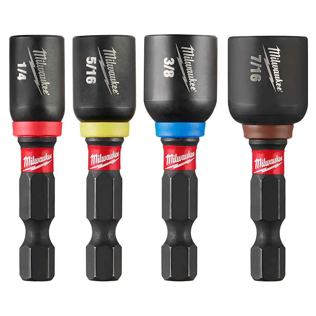 Shockwave Impact Duty 1-7/8" Magnetic Nut Driver Set 4Pc-Milwaukee-49-66-4562-10961