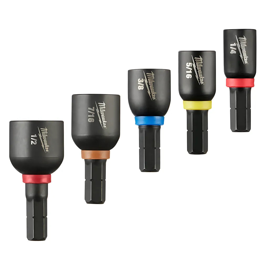 Shockwave Impact Duty Insert Magnetic Nut Driver Set 5Pc-Milwaukee-49-66-4563-11023