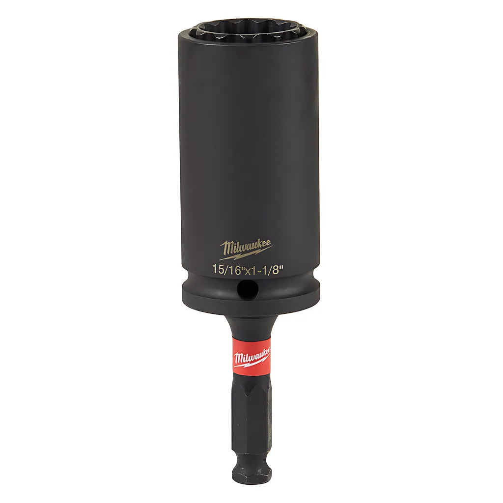 Shockwave Lineman'S 12Pt 15/16 In. & 1-1/8 In. 2-In-1 Socket-Milwaukee-49-66-5124-11753