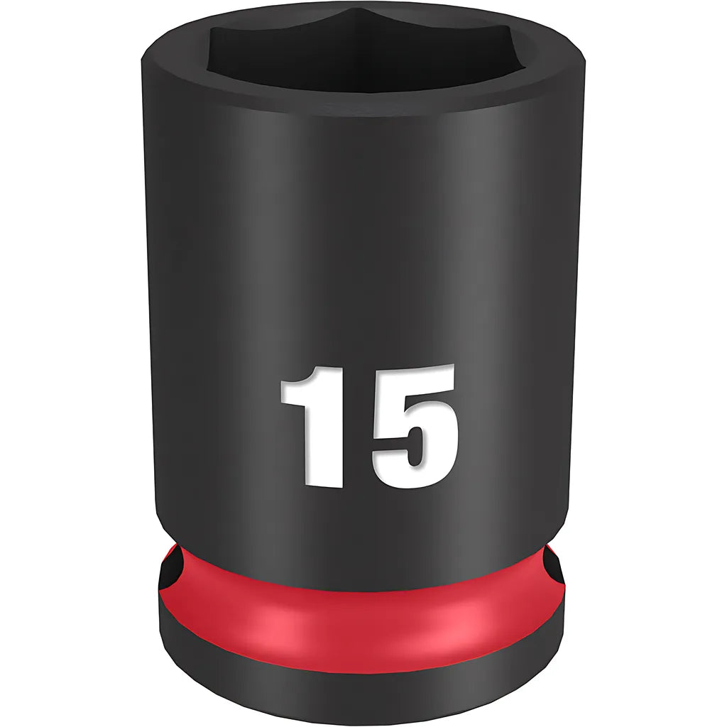 Shockwave Impact Duty 3/8" Drive 15Mm Standard 6 Point Socket-Milwaukee-49-66-6139-11603