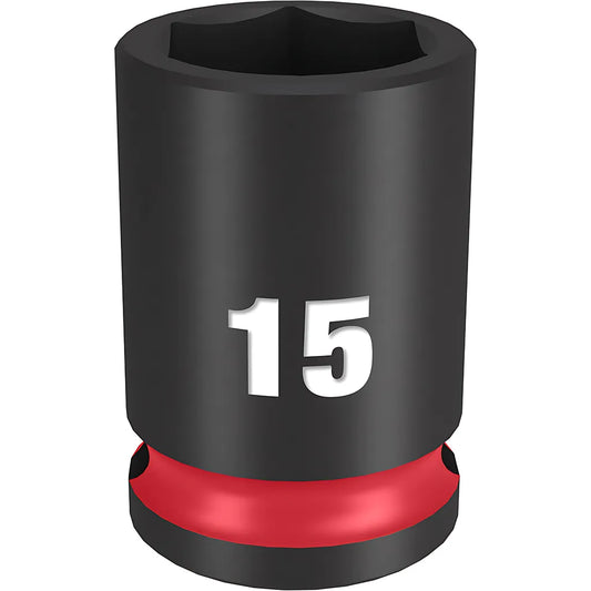 Shockwave™ Impact Duty™ 3/8" Drive 15Mm Standard 6 Point Socket-Milwaukee-49-66-6139-11603
