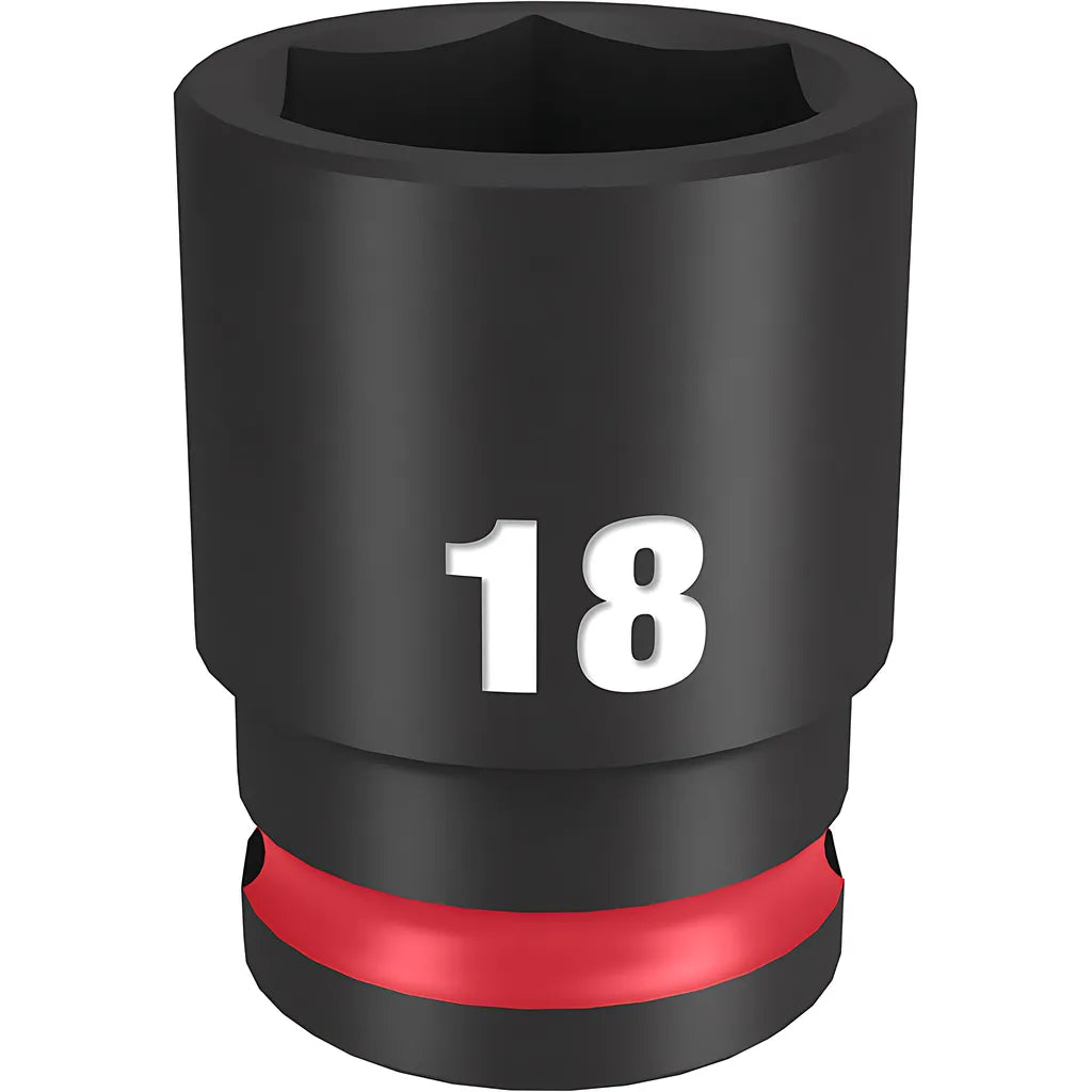 Shockwave Impact Duty 3/8" Drive 18Mm Standard 6 Point Socket-Milwaukee-49-66-6142-11608