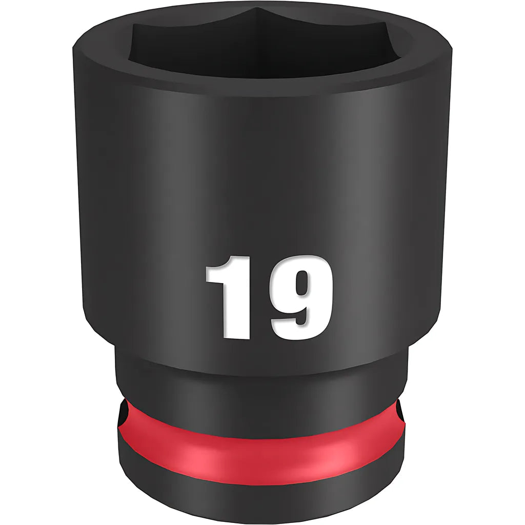 Shockwave Impact Duty 3/8" Drive 19Mm Standard 6 Point Socket-Milwaukee-49-66-6143-11610