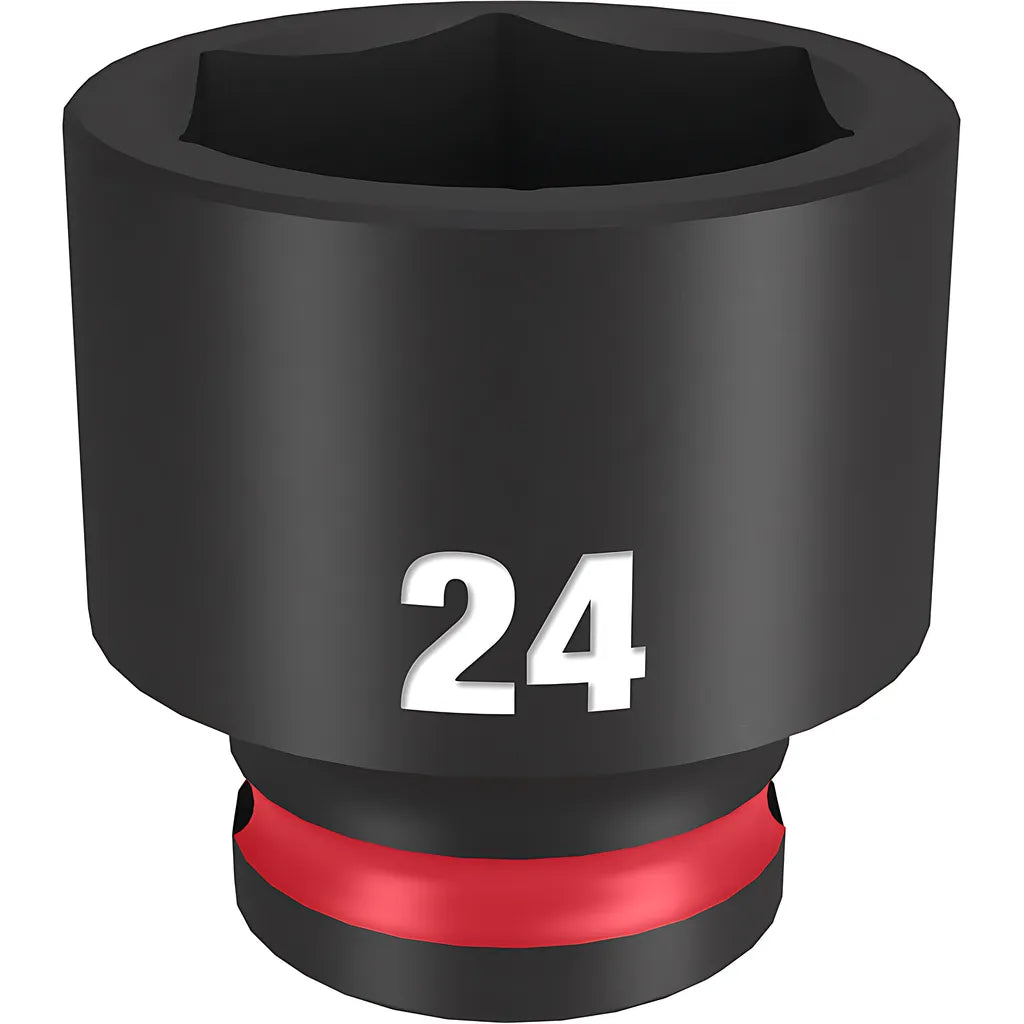 Shockwave Impact Duty 3/8" Drive 24Mm Standard 6 Point Socket-Milwaukee-49-66-6147-11620