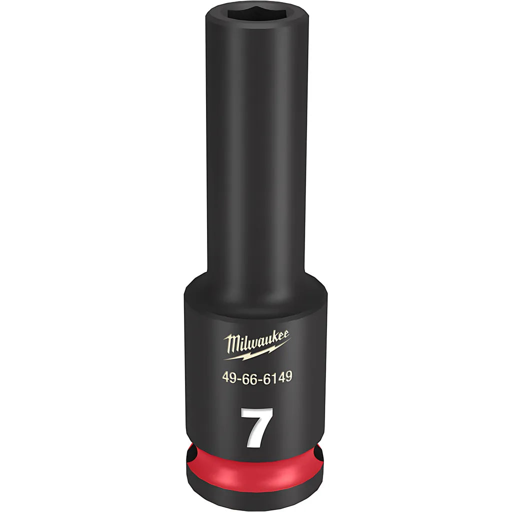 Shockwave Impact Duty 3/8" Drive 7Mm Deep 6 Point Socket-Milwaukee-49-66-6149-11637