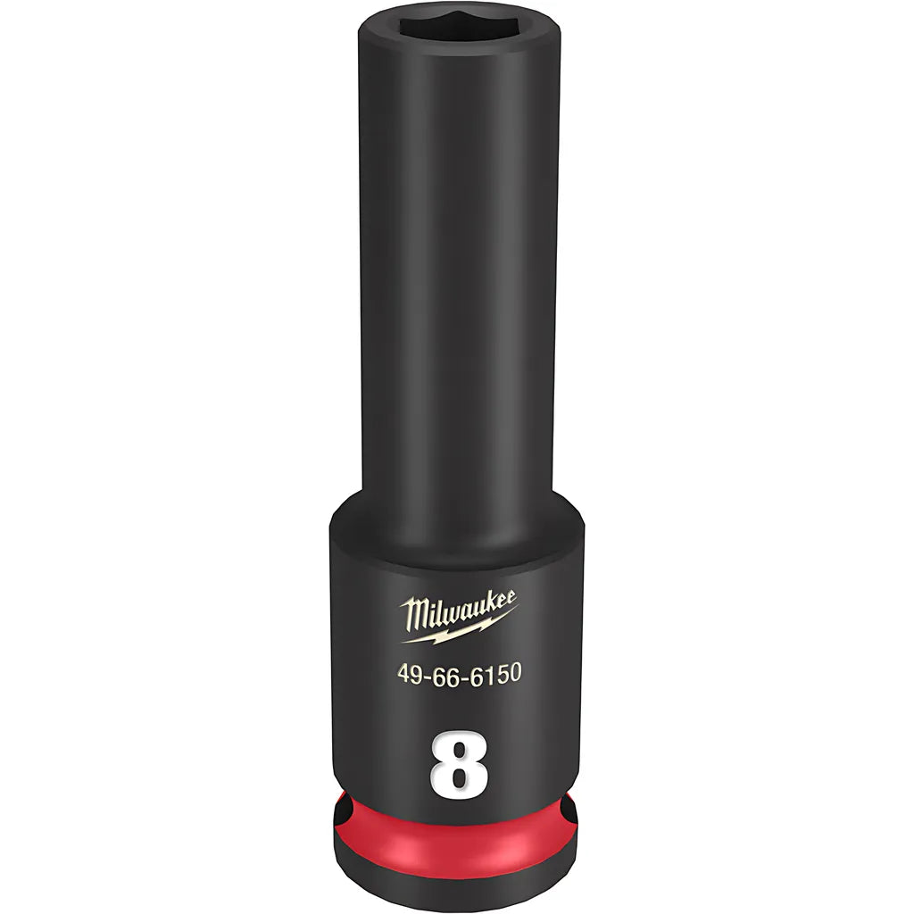 Shockwave Impact Duty 3/8" Drive 8Mm Deep 6 Point Socket-Milwaukee-49-66-6150-11639