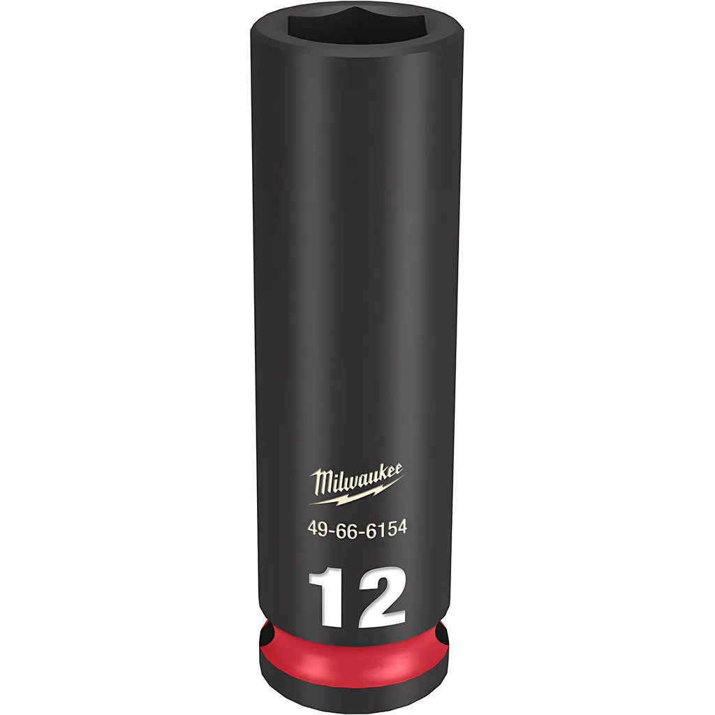 Shockwave Impact Duty 3/8" Drive 12Mm Deep 6 Point Socket-Milwaukee-49-66-6154-11591