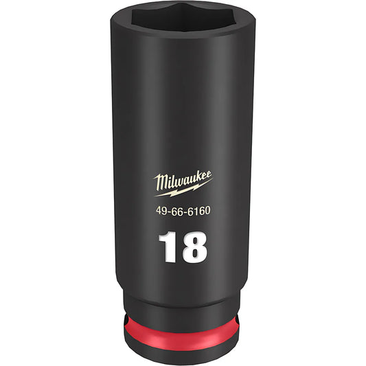 Shockwave™ Impact Duty™ 3/8" Drive 18Mm Deep 6 Point Socket-Milwaukee-49-66-6160-11607