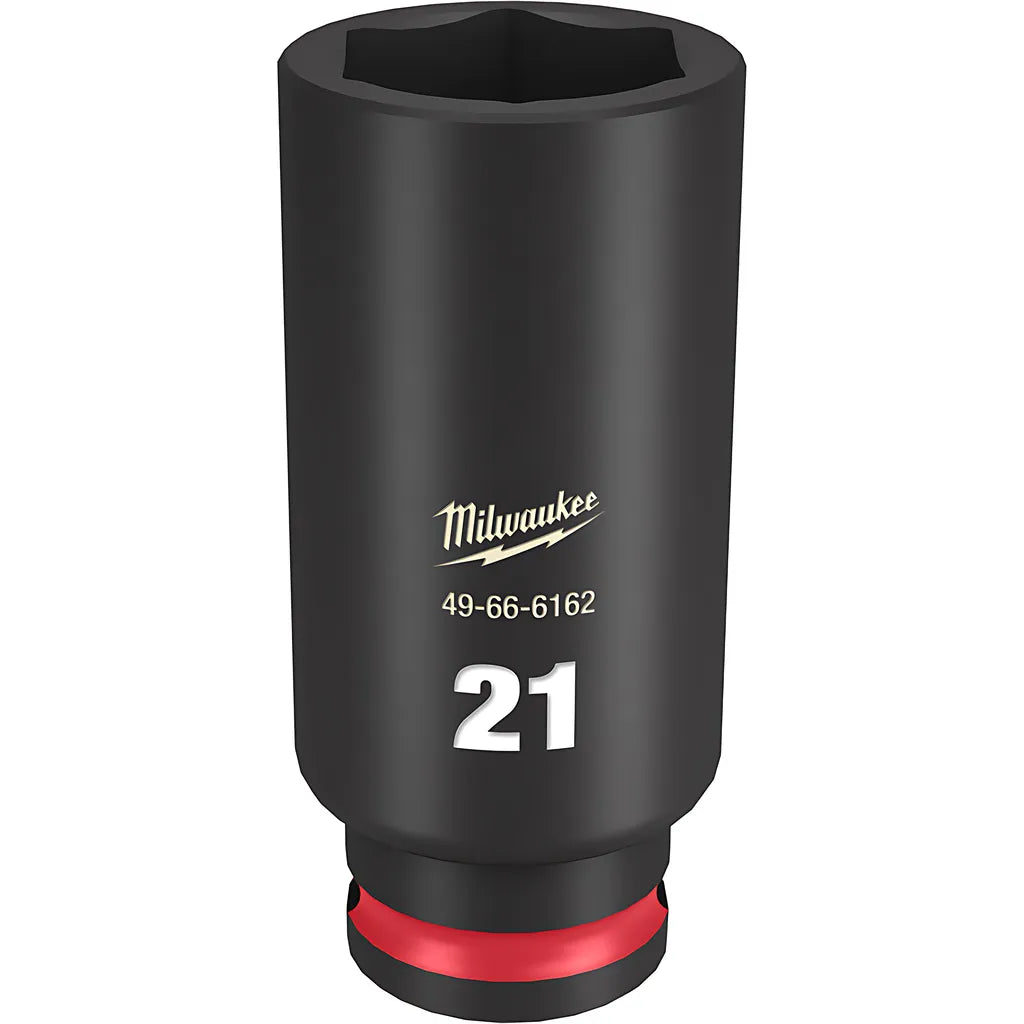 Shockwave Impact Duty 3/8" Drive 21Mm Deep 6 Point Socket-Milwaukee-49-66-6162-11613