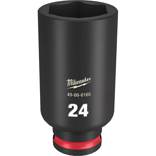 Shockwave™ Impact Duty™ 3/8" Drive 24Mm Deep 6 Point Socket-Milwaukee-49-66-6165-11619