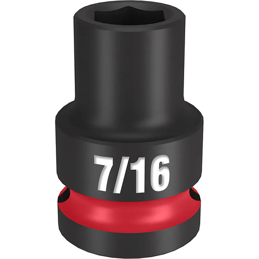 Shockwave™ Impact Duty™ 1/2" Drive 7/16" Standard 6 Point Socket-Milwaukee-49-66-6201-11435