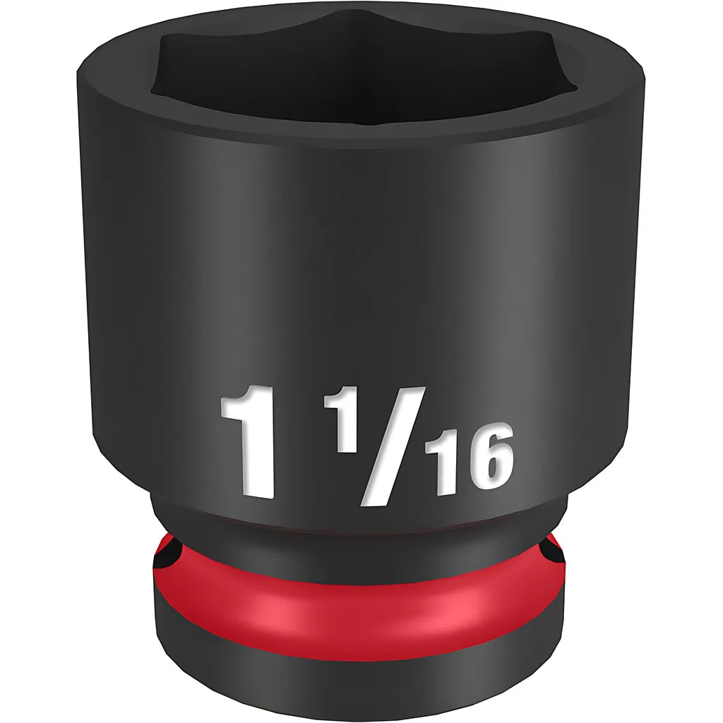 Shockwave Impact Duty 1/2" Drive 1-1/16" Standard 6 Point Socket-Milwaukee-49-66-6211-11351