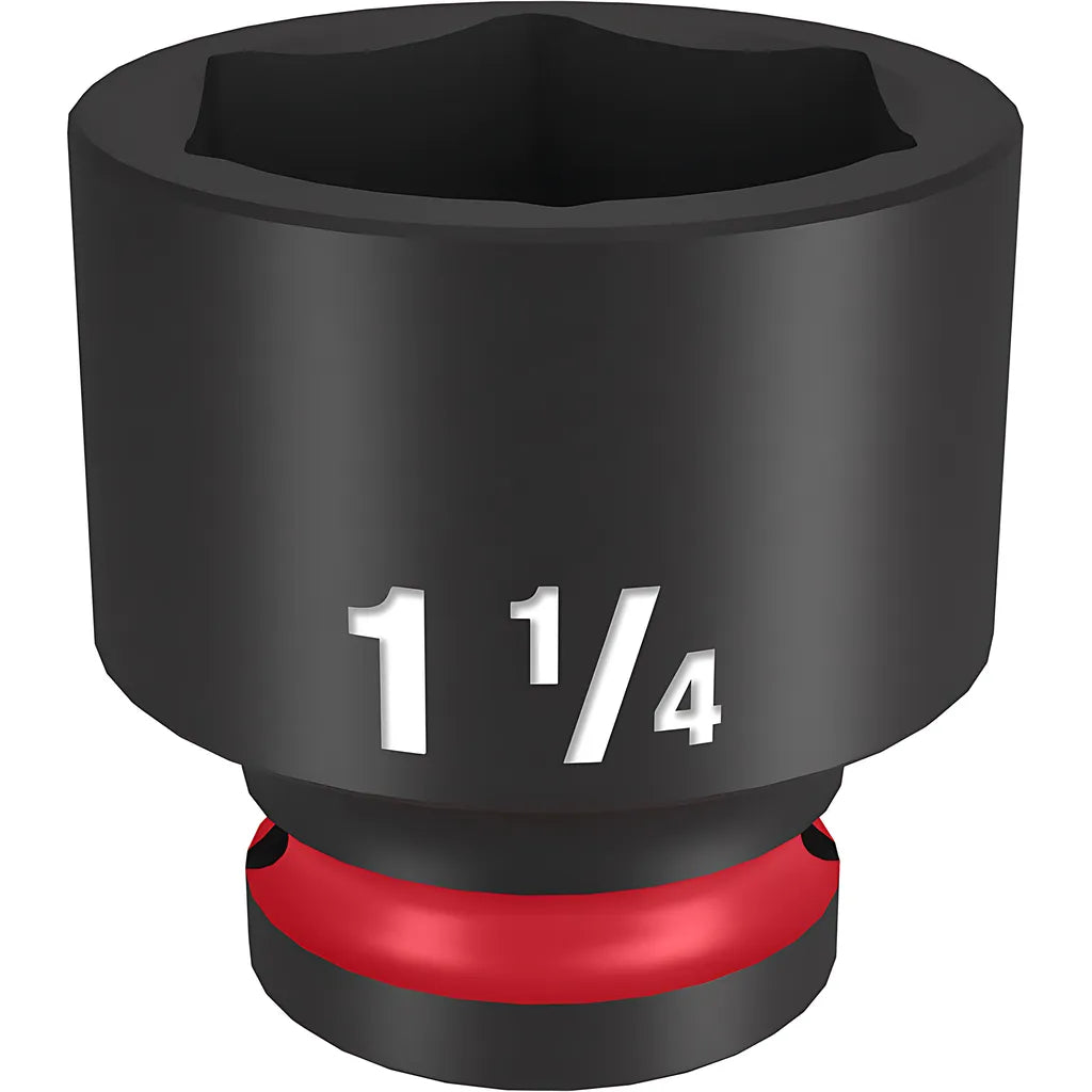 Shockwave Impact Duty 1/2" Drive 1-1/4" Standard 6 Point Socket-Milwaukee-49-66-6214-11356