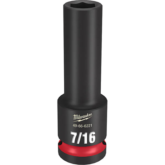 Shockwave™ Impact Duty™ 1/2" Drive 7/16" Deep 6 Point Socket-Milwaukee-49-66-6221-11434