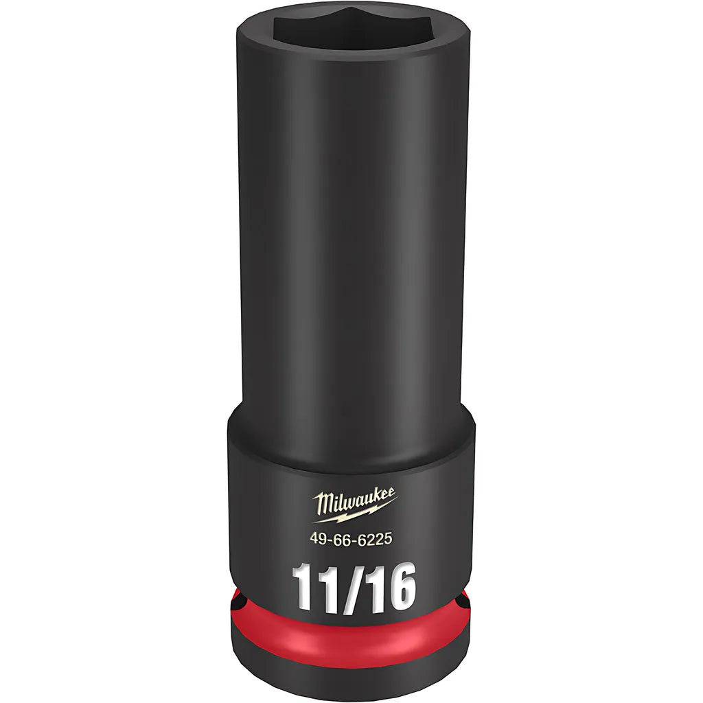 Shockwave Impact Duty 1/2" Drive 11/16" Deep 6 Point Socket-Milwaukee-49-66-6225-11348