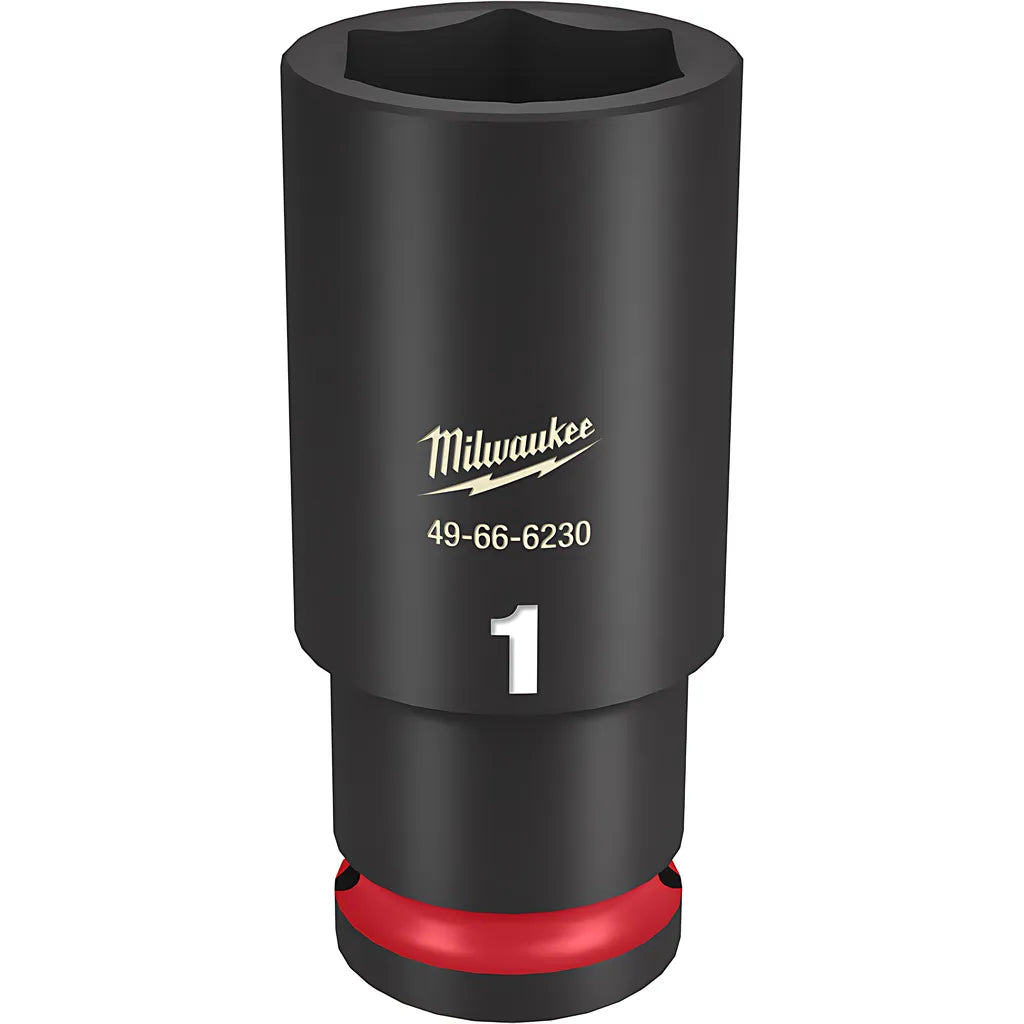 Shockwave Impact Duty 1/2" Drive 1" Deep 6 Point Socket-Milwaukee-49-66-6230-11342