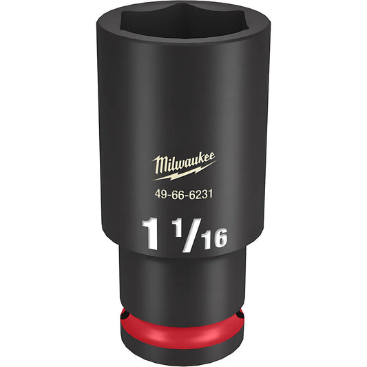 Shockwave™ Impact Duty™ 1/2" Drive 1-1/16" Deep 6 Point Socket-Milwaukee-49-66-6231-11349