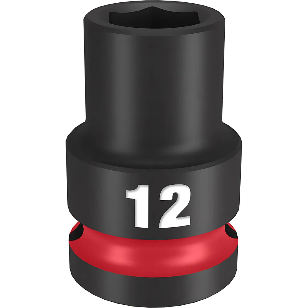 Shockwave Impact Duty 1/2" Drive 12Mm Standard 6 Point Socket-Milwaukee-49-66-6244-11361