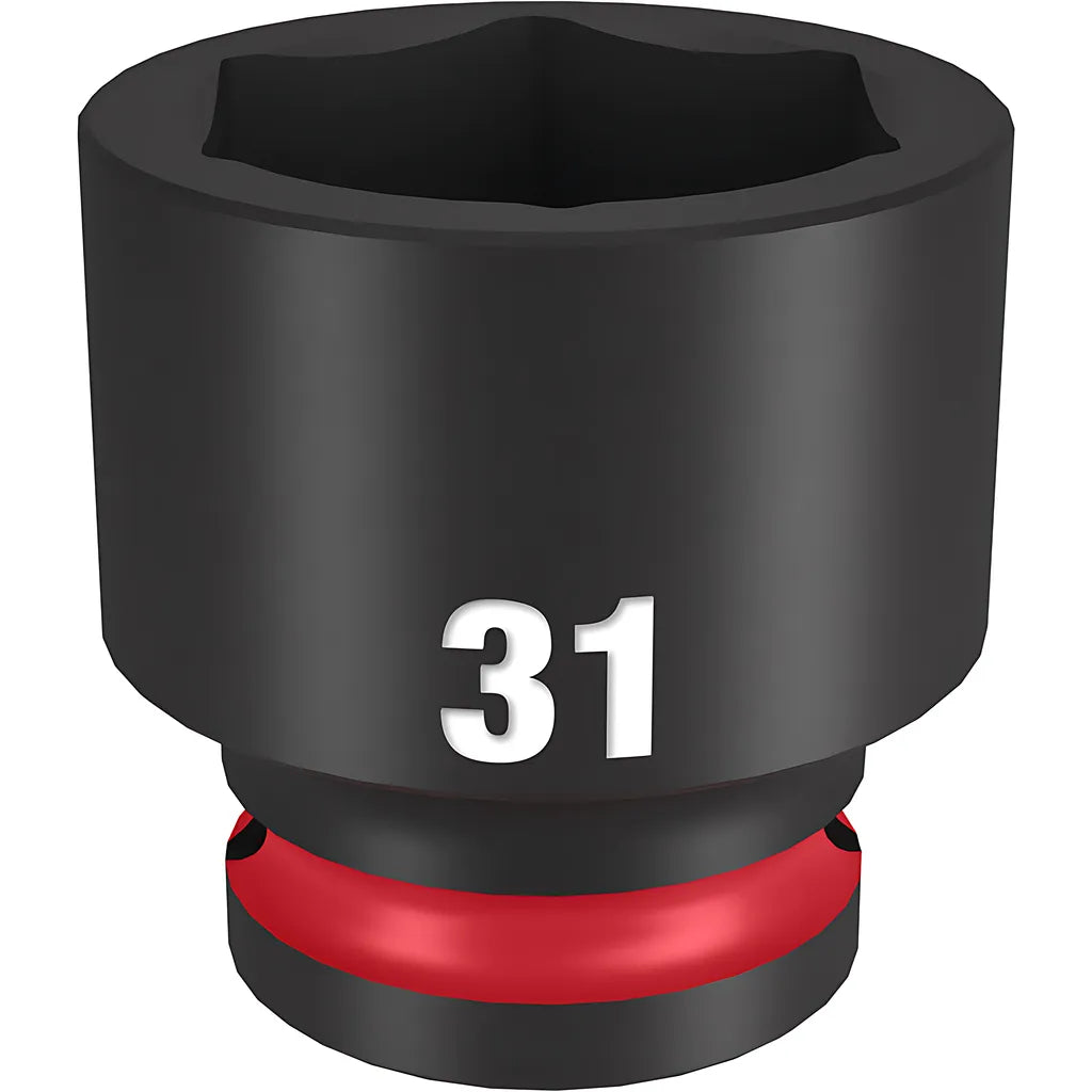 Shockwave Impact Duty 1/2" Drive 31Mm Standard 6 Point Socket-Milwaukee-49-66-6263-11420