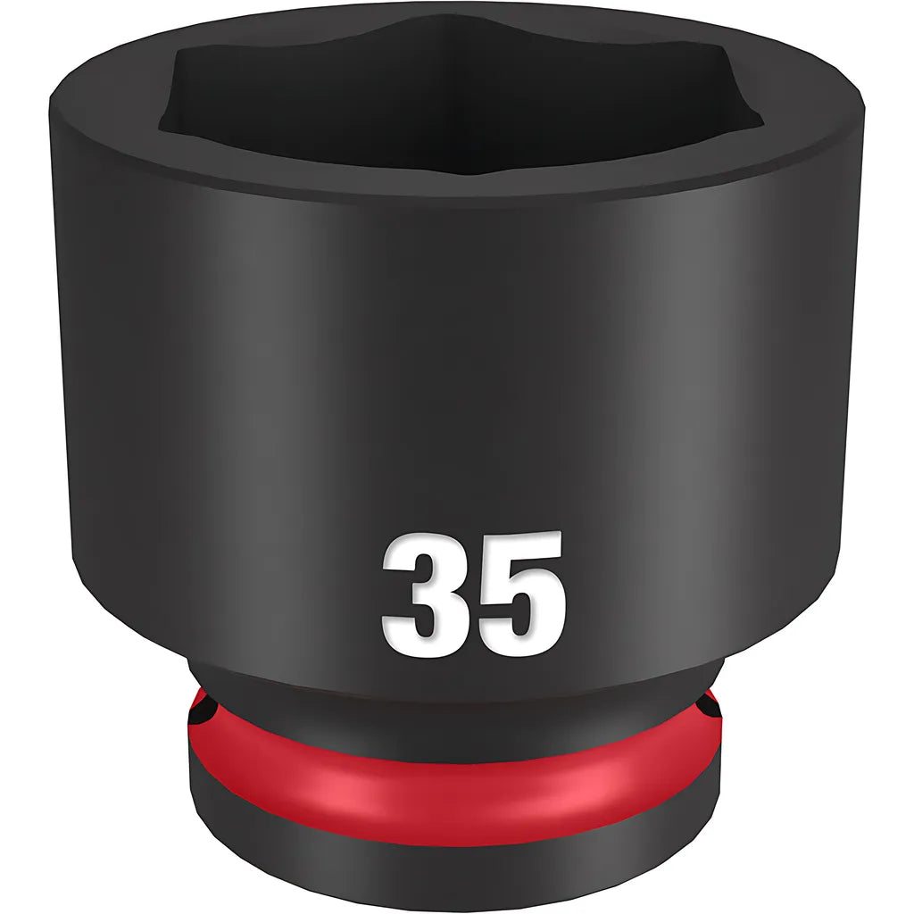 Shockwave Impact Duty 1/2" Drive 35Mm Standard 6 Point Socket-Milwaukee-49-66-6267-11427