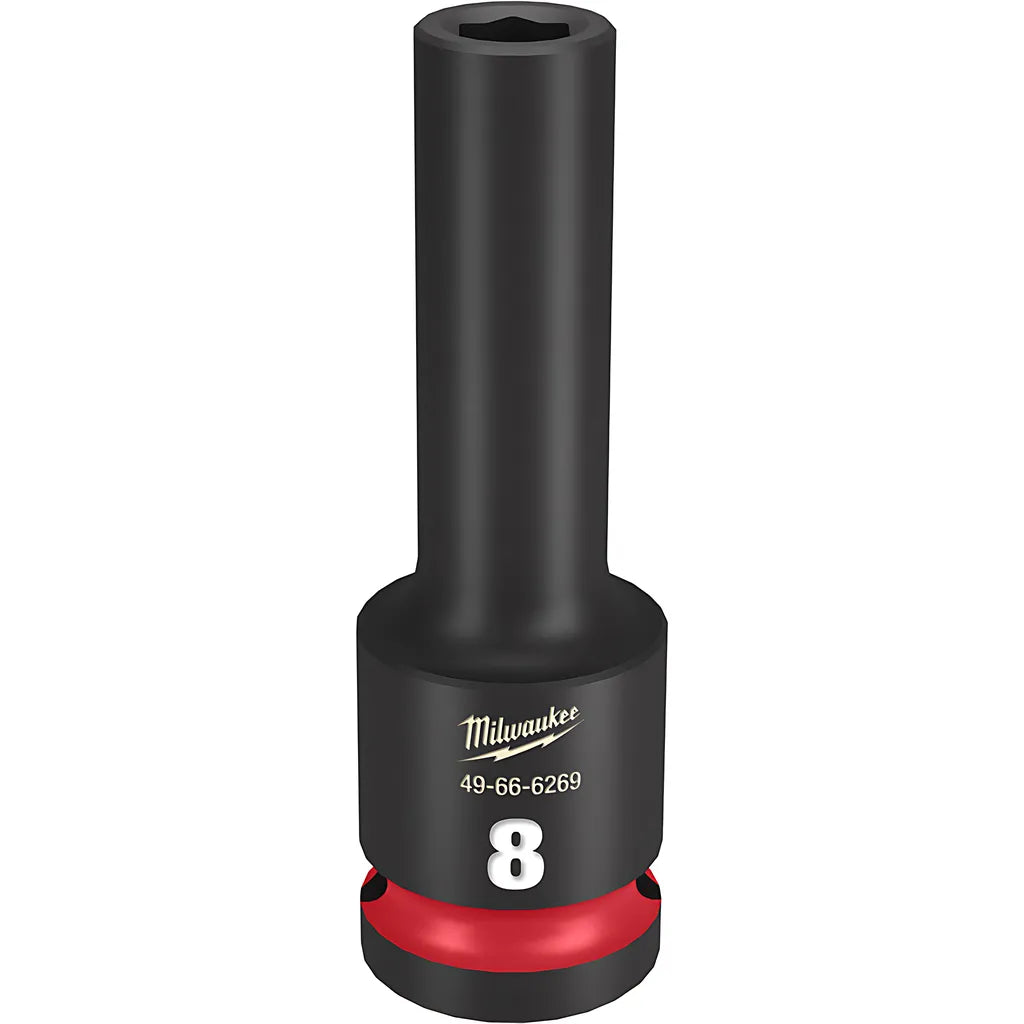 Shockwave Impact Duty 1/2" Drive 8Mm Deep 6 Point Socket-Milwaukee-49-66-6269-11438