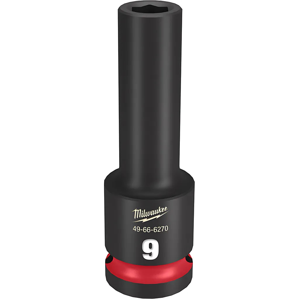 Shockwave Impact Duty 1/2" Drive 9Mm Deep 6 Point Socket-Milwaukee-49-66-6270-11443