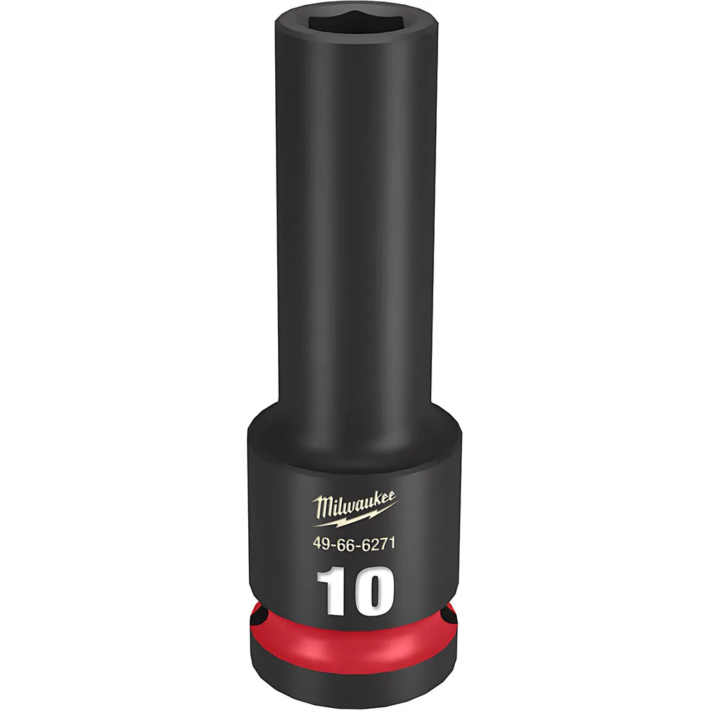 Shockwave Impact Duty 1/2" Drive 10Mm Deep 6 Point Socket-Milwaukee-49-66-6271-11346