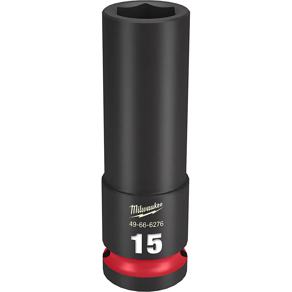 Shockwave Impact Duty 1/2" Drive 15Mm Deep 6 Point Socket-Milwaukee-49-66-6276-11376