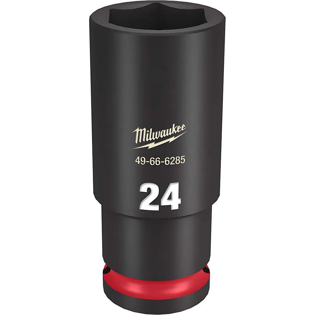 Shockwave Impact Duty 1/2" Drive 24Mm Deep 6 Point Socket-Milwaukee-49-66-6285-11398