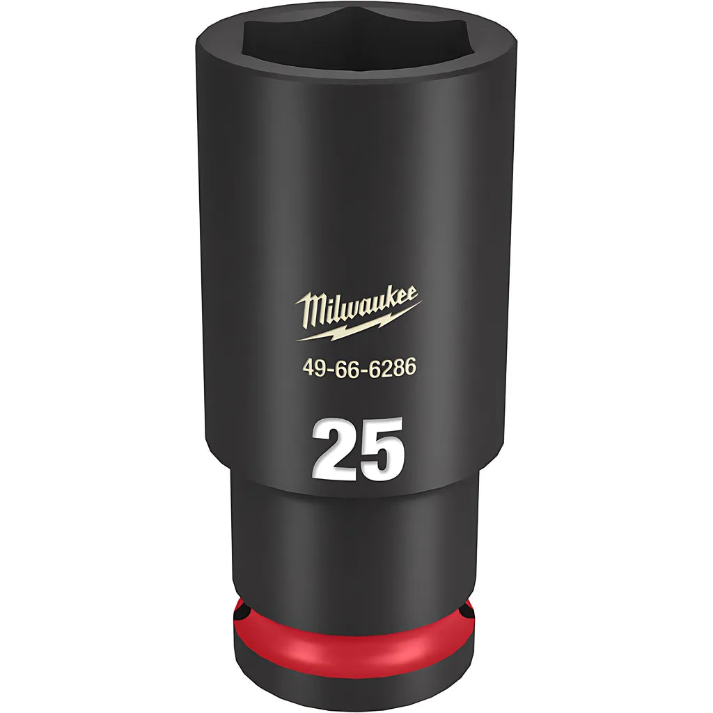 Shockwave Impact Duty 1/2" Drive 25Mm Deep 6 Point Socket-Milwaukee-49-66-6286-11400