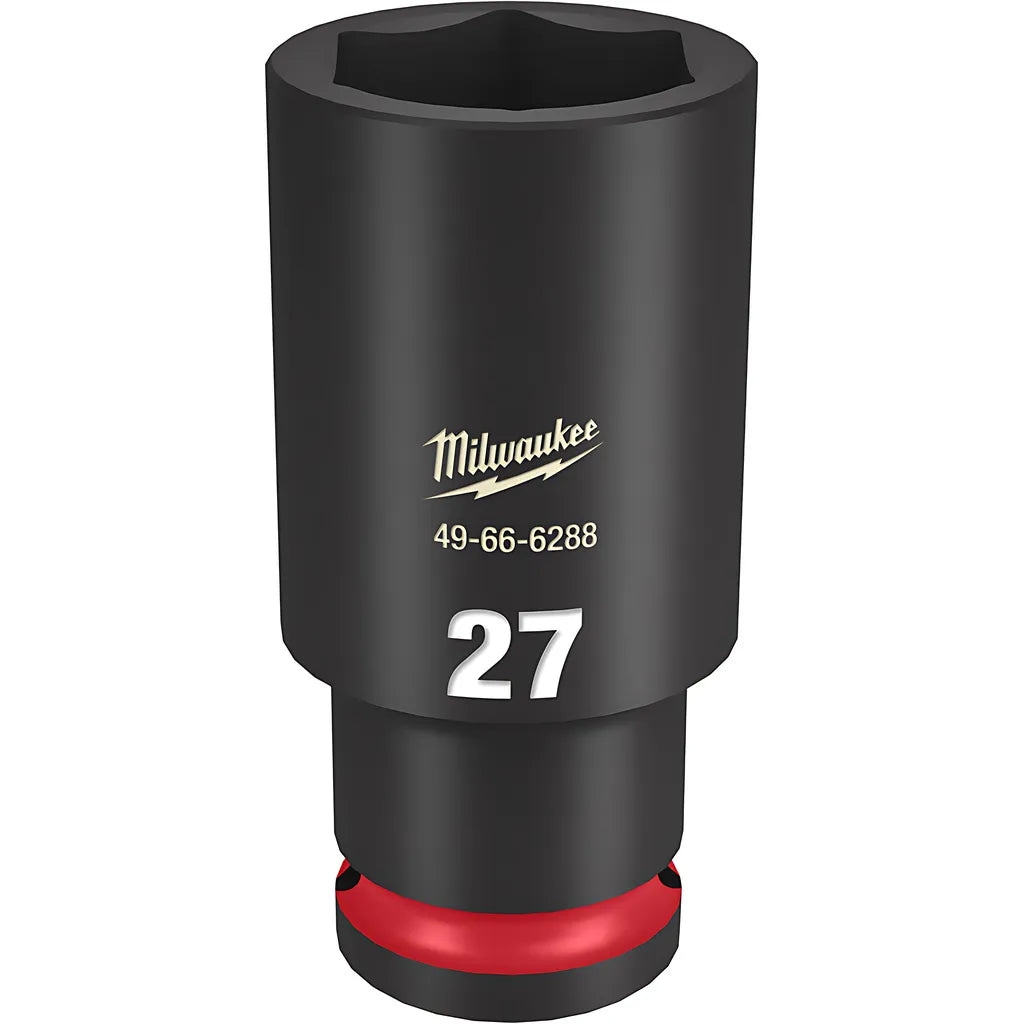 Shockwave Impact Duty 1/2" Drive 27Mm Deep 6 Point Socket-Milwaukee-49-66-6288-11402