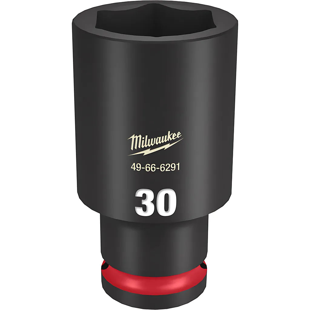 Shockwave Impact Duty 1/2" Drive 30Mm Deep 6 Point Socket-Milwaukee-49-66-6291-11415