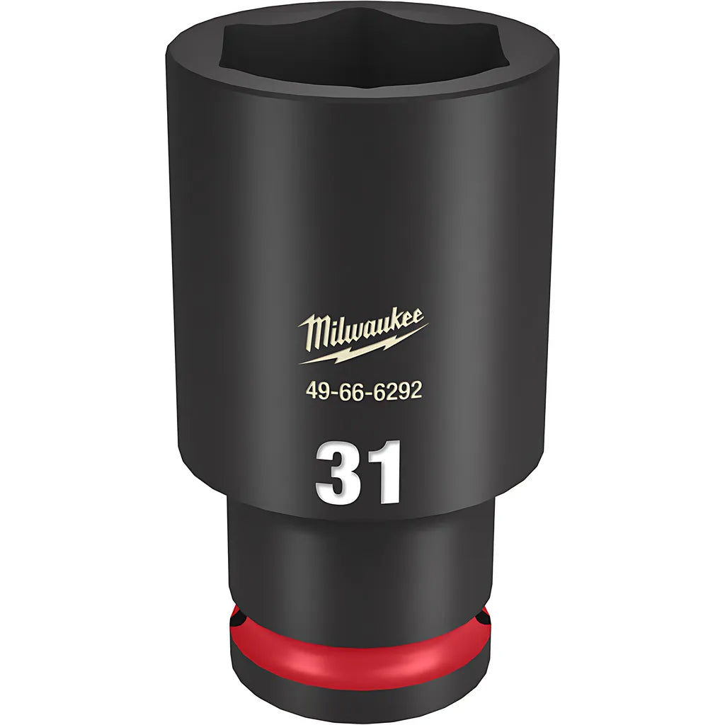 Shockwave Impact Duty 1/2" Drive 31Mm Deep 6 Point Socket-Milwaukee-49-66-6292-11419