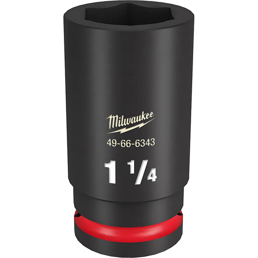 Shockwave™ Impact Duty™ 3/4" Drive 1-1/4" Deep 6 Point Socket-Milwaukee-49-66-6343-11462