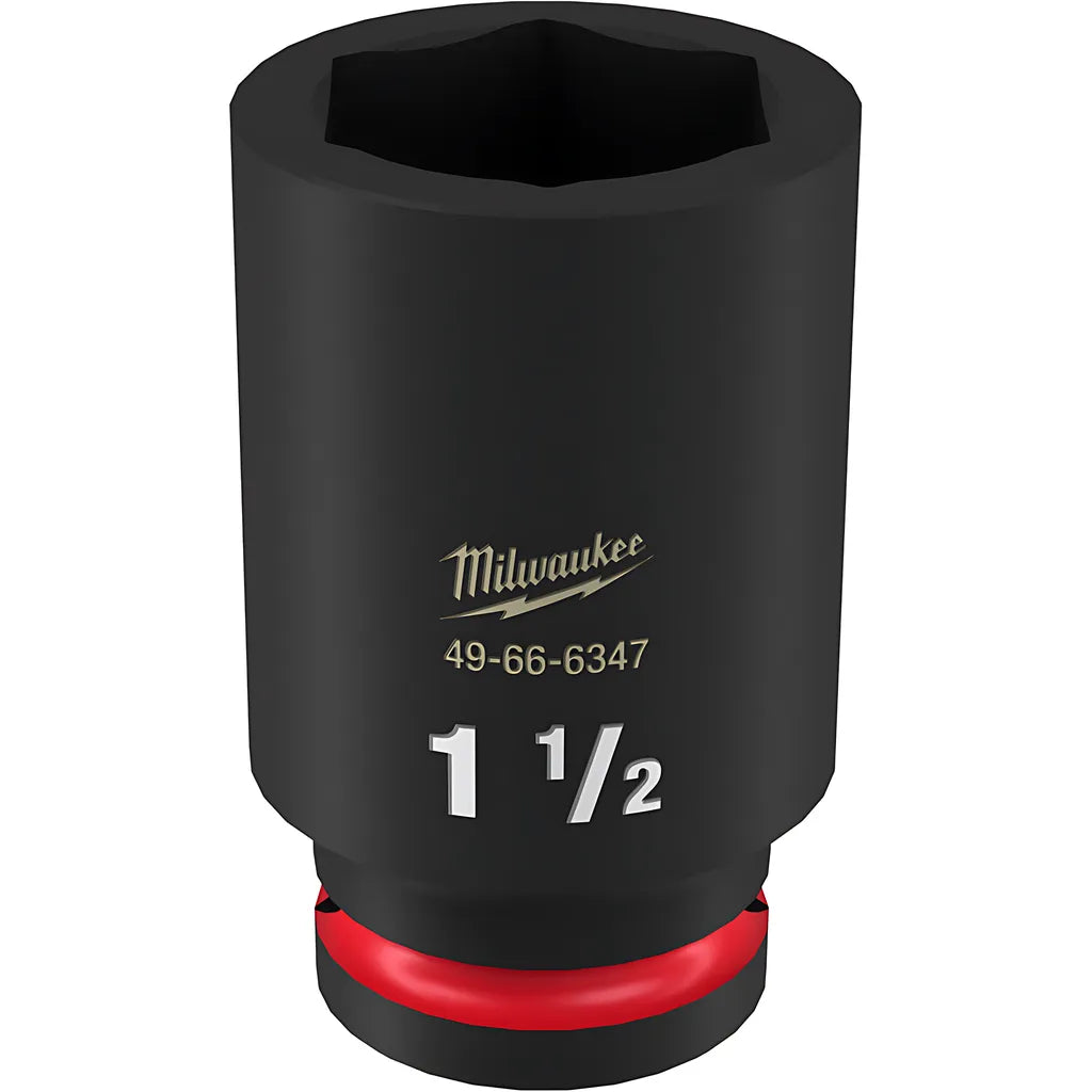 Shockwave Impact Duty 3/4" Drive 1-1/2" Deep 6 Point Socket-Milwaukee-49-66-6347-11460